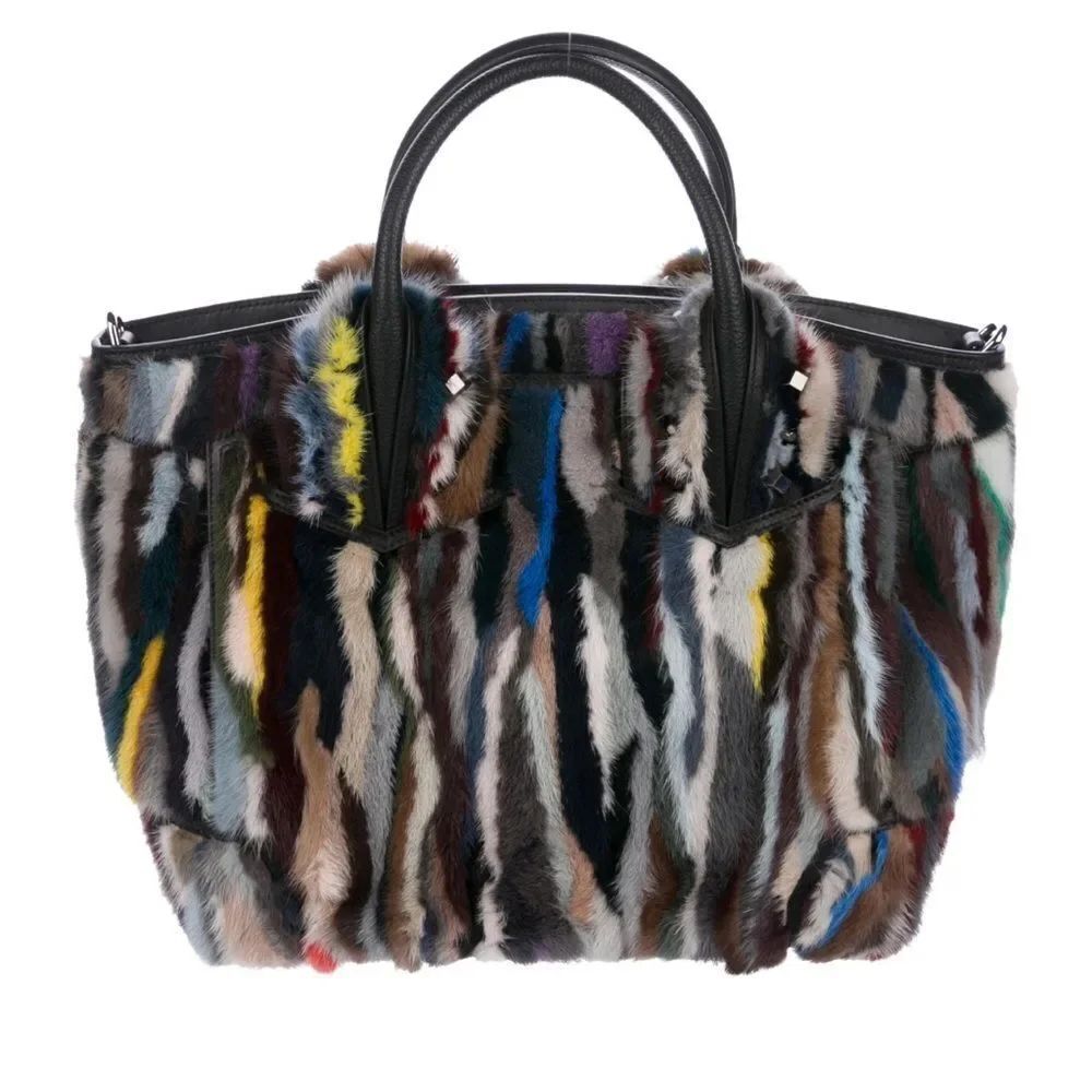 Christian Louboutin mink tie-dye bag